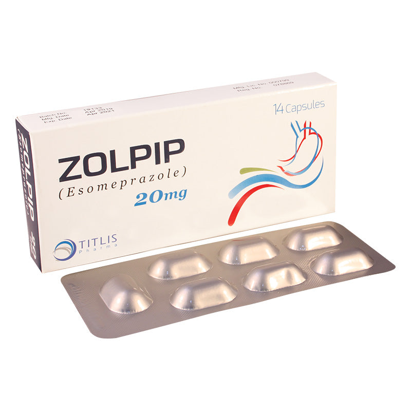 Buy Titlis Zolpip (Esomeprazole) Capsules 20mg, 14 Ct Online in ...