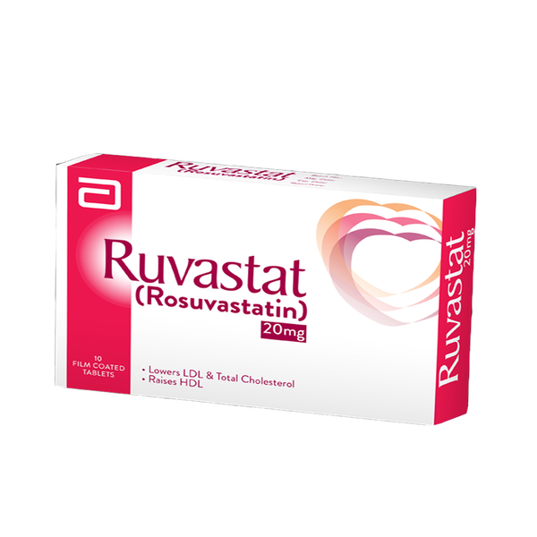 Abbott Ruvastat Tablet 20mg, 10 Ct