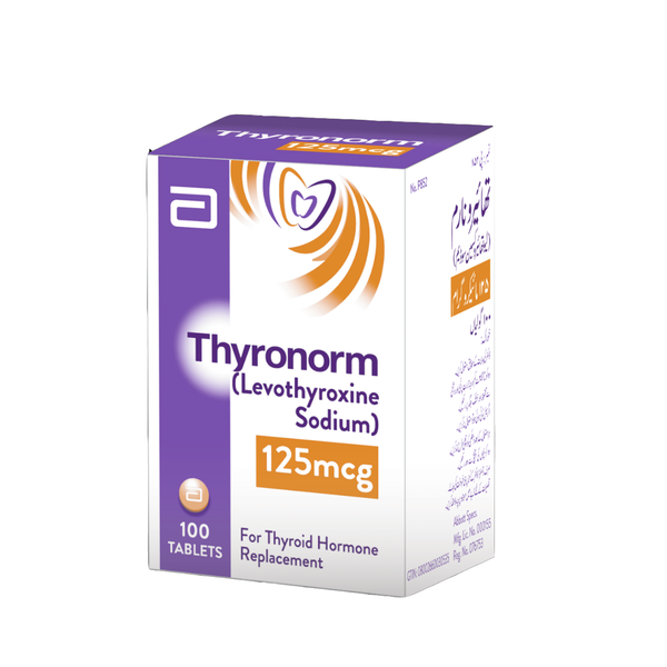 Abbott Thyronorm Tablets 125mcg, 100 Ct