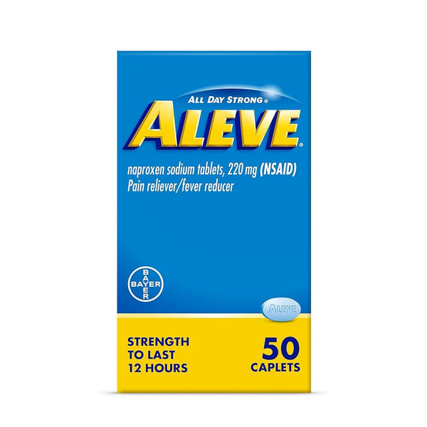 Aleve Pain Reliever/Fever Reducer 220mg, 50 Ct