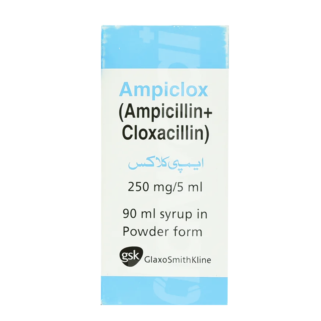 Buy GSK Ampiclox Syrup 250mg, 90 ml - online in Pakistan| My Vitamin Store