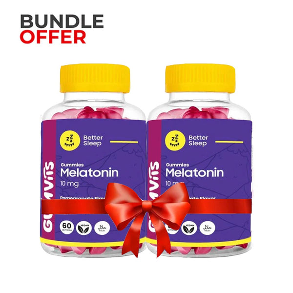 Bundle Pack - Gumvits Melatonin 10mg Gummies, 60 Ct