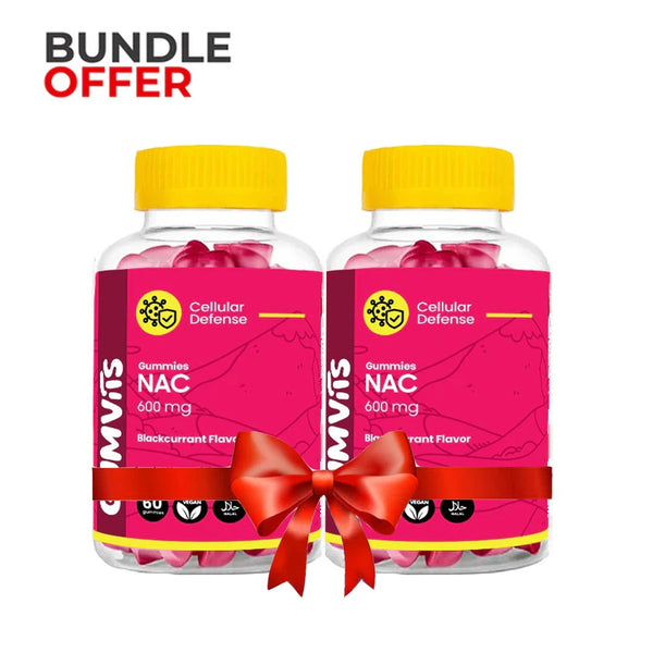 Bundle Pack - Gumvits NAC 600mg Gummies, 60 Ct