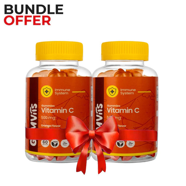 Bundle Pack - Gumvits Vitamin C 500mg Gummies, 60 Ct