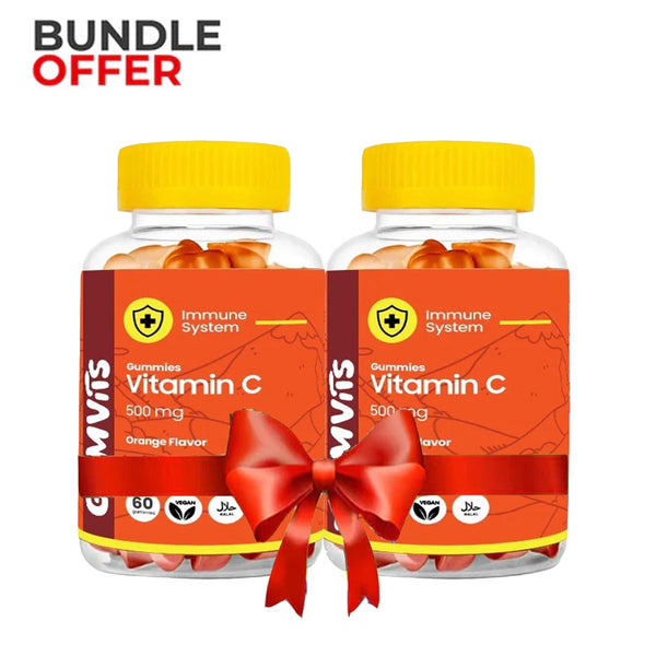 Bundle Pack - Gumvits Vitamin C 500mg Gummies, 60 Ct