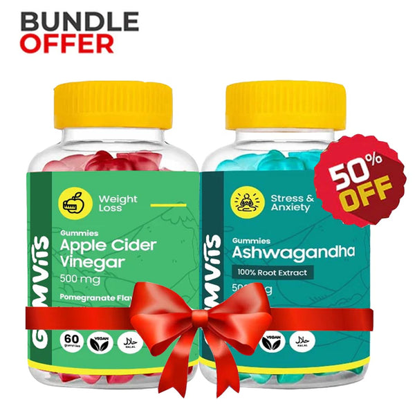 Buy Apple Cider Vinegar 500mg Gummies & Get 50% Off on Gumvits Ashwagandha 500mg