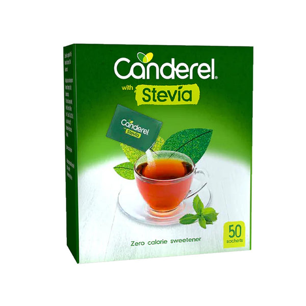 Canderel with Stevia Sachet, 50 Ct