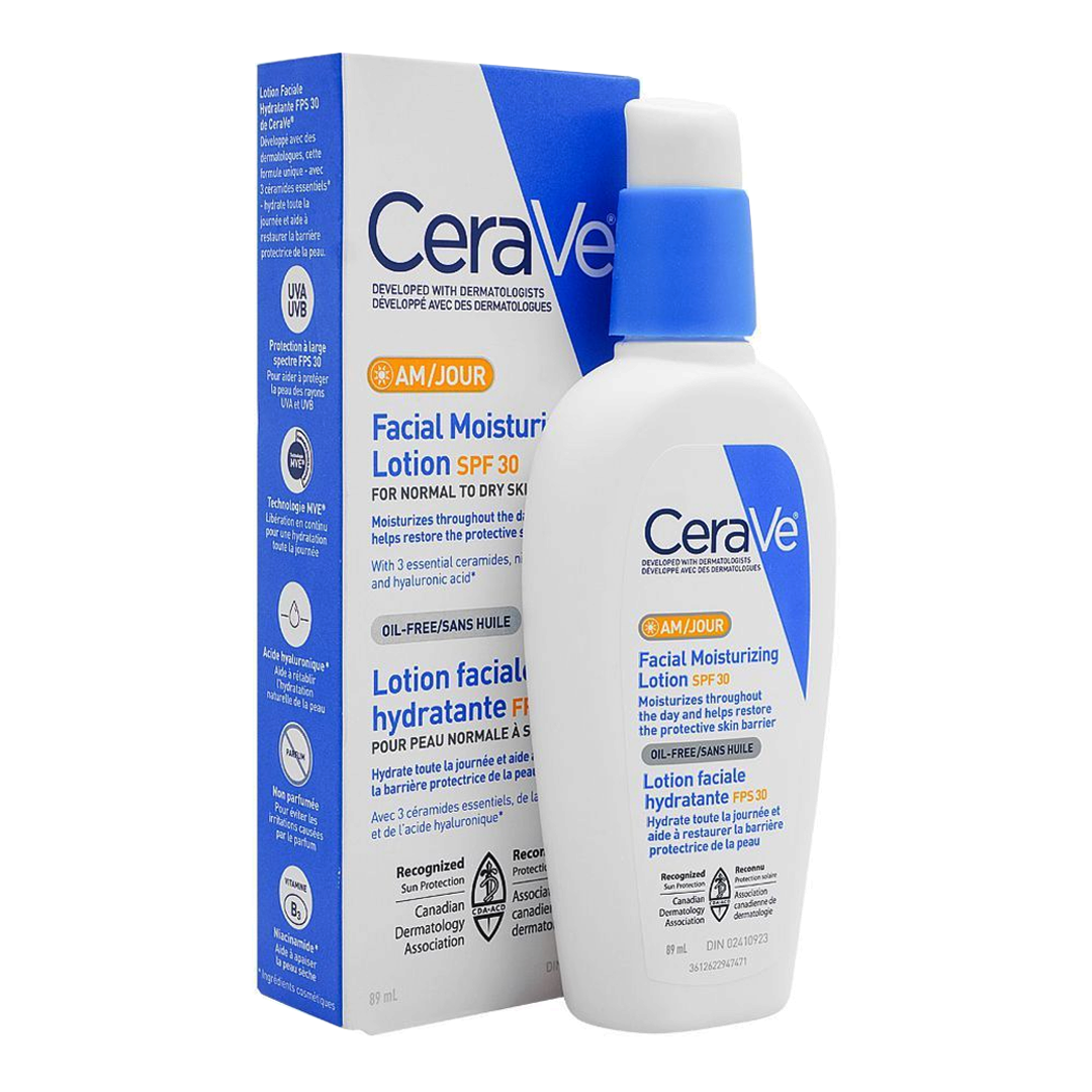 Buy CeraVe AM/Jour Facial Moisturizing Lotion SPF 30, 89ml Online in ...