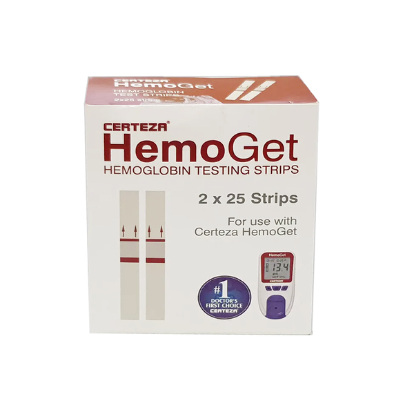 Certeza HemoGet Test Strips For HS-101, 50 Ct