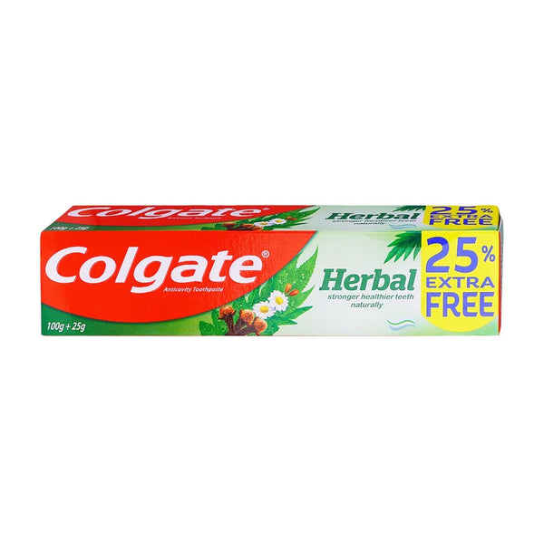 Colgate Herbal Anticavity Toothpaste, 100+25g Extra