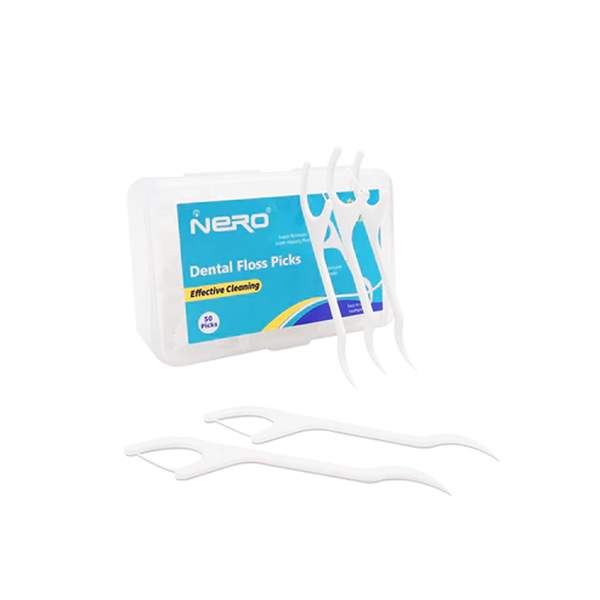 Nero Dental Floss Picks, 50 Ct