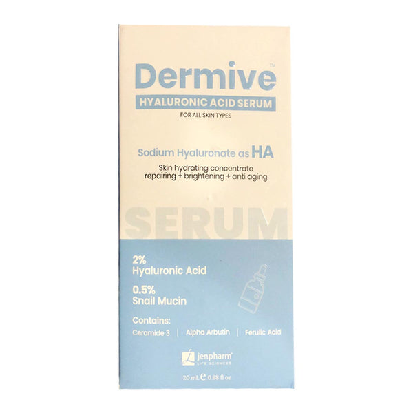 DermiVe Hyaluronic Acid Serum, 20ml - Jenpharm