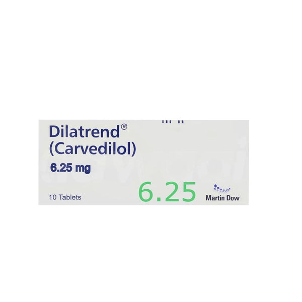 Dilatrend Tablets 6.25mg_10 Ct-Martin Dow