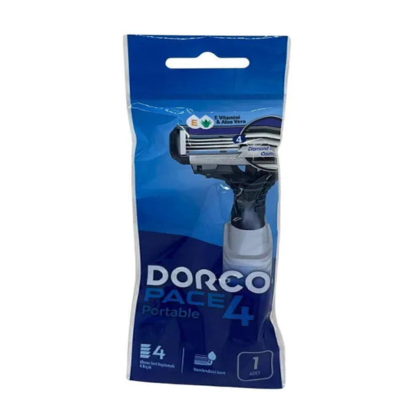 Dorco Pace 4 Portable Razor for Men, 1 Ct