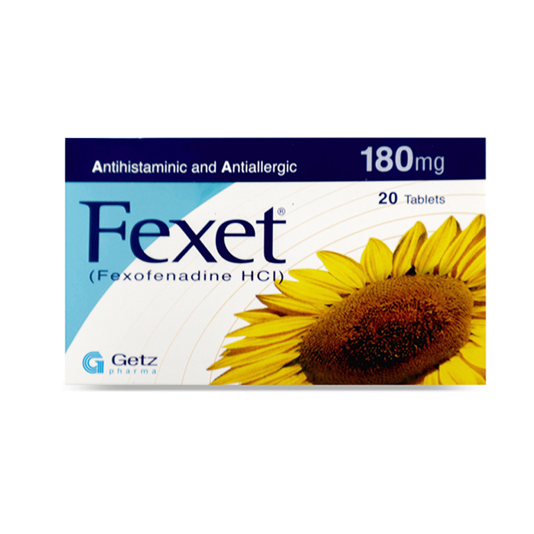 Buy Getz Pharma Fexet 180mg, 20 Ct Online in Pakistan | My Vitamin Store