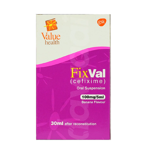 FixVal Oral Suspension 100mg/5ml , 30ml - GSK