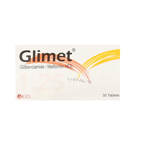 Glimet Tablets 1.25/250mg, 30 Ct - CCL