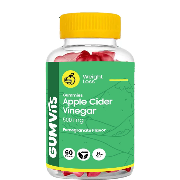 Gumvits Apple Cider Vinegar 500mg Gummies, 60 Ct