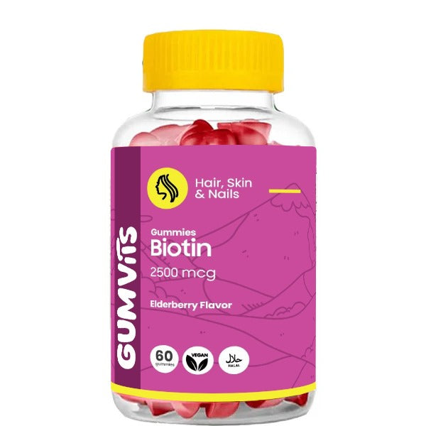 Gumvits Biotin 2500mcg Gummies, 60 Ct