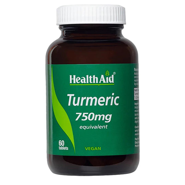 HealthAid Turmeric 750mg, 60 Ct