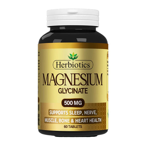 Herbiotics Magnesium Glycinate 500mg_60 Ct