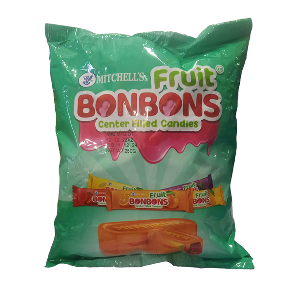 Mitchell's Fruit Bonbons Center Filled Candy Pouch, 250g