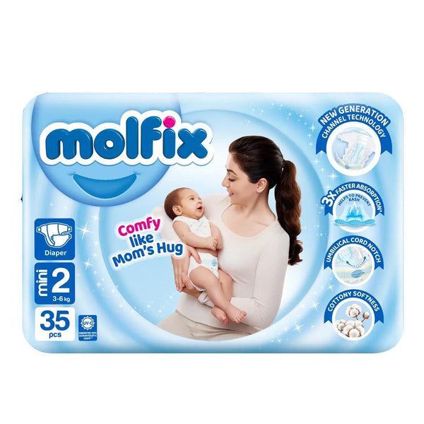 Molfix Diapers Size 2 (Mini), 35 Ct