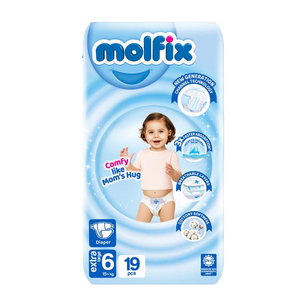 Molfix Diapers Size 6 (Extra-Large), 19 Ct