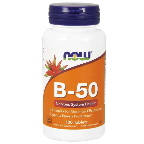 NOW B-50 Tablets, 100 Ct