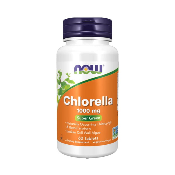 NOW Chlorella 1000mg, 60 Ct