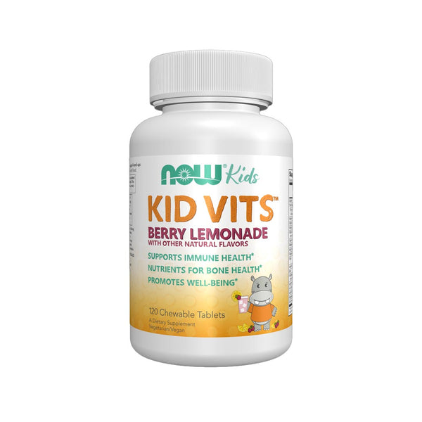 NOW Kid Vits Berry Lemonade Chewable Tablets, 120 Ct