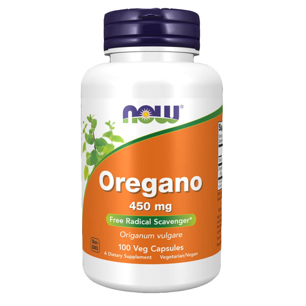 NOW Oregano 450mg, 100 Ct