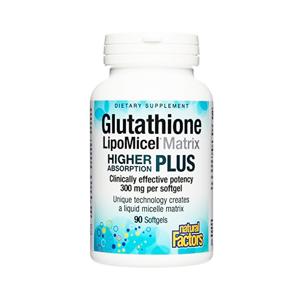 Natural Factors Glutathione LipoMicel Matrix 300 mg, 90 Ct