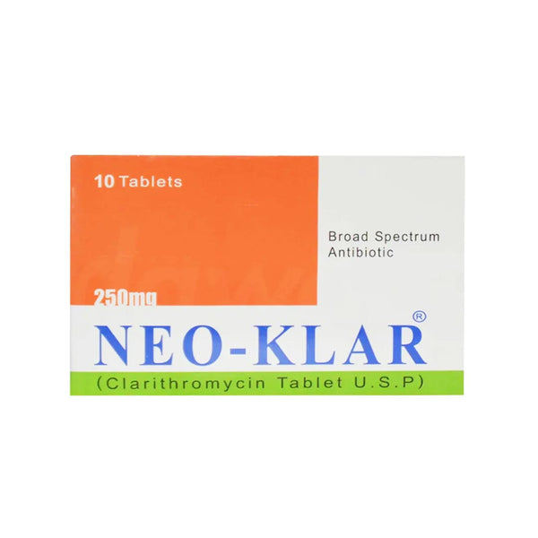 Neo-klar Tablets 250mg, 10 Ct - CCL