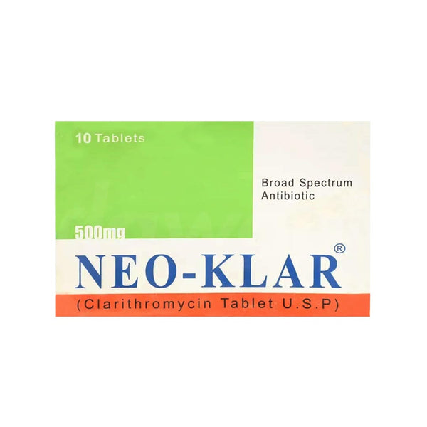 Neo-klar Tablets 500mg, 10 Ct - CCL