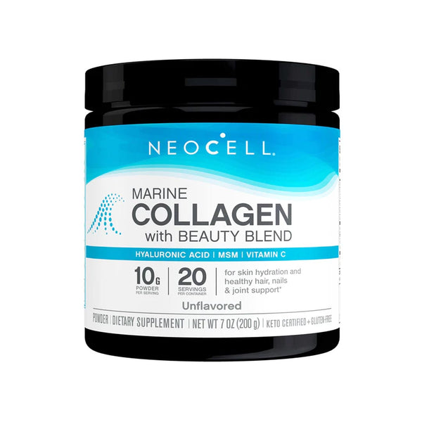 NeoCell Marine Collagen with Beauty Blend 7 Oz Unflavored, 200g