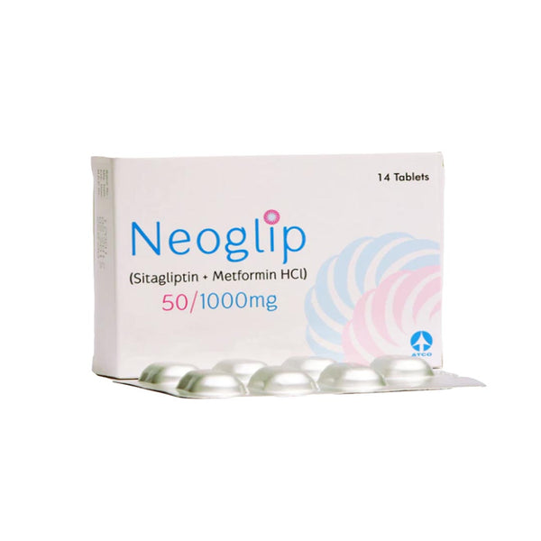 Neoglip Tablets 50/1000mg, 14 Ct - ATCO