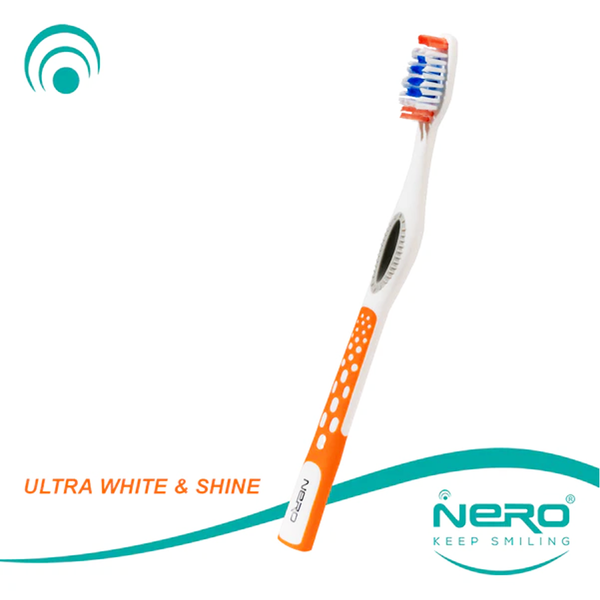 Nero Toothbrush Ultra White & Shine Medium (K-107), 1 Ct