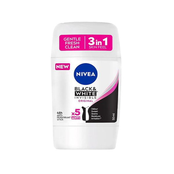 Nivea Black & White Invisible Original Stick, 50ml