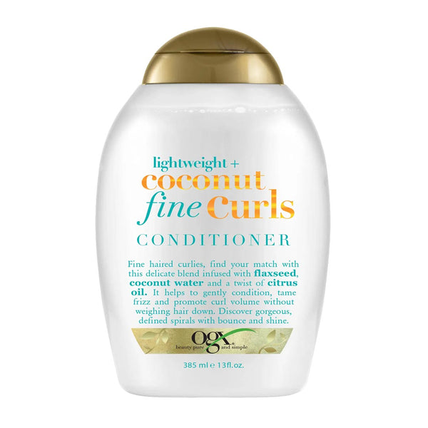 Ogx Lightweight + Coconut Fine Curls Conditioner, 385ml