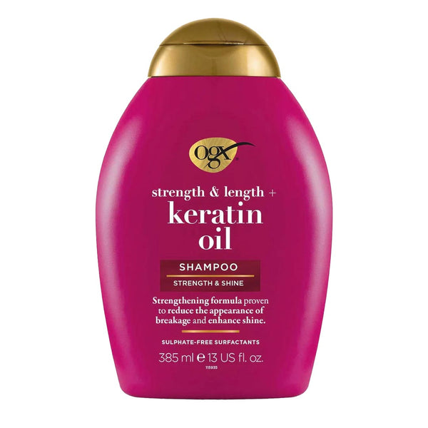 Ogx Strength & Length + Keratin Oil Shampoo, 385ml