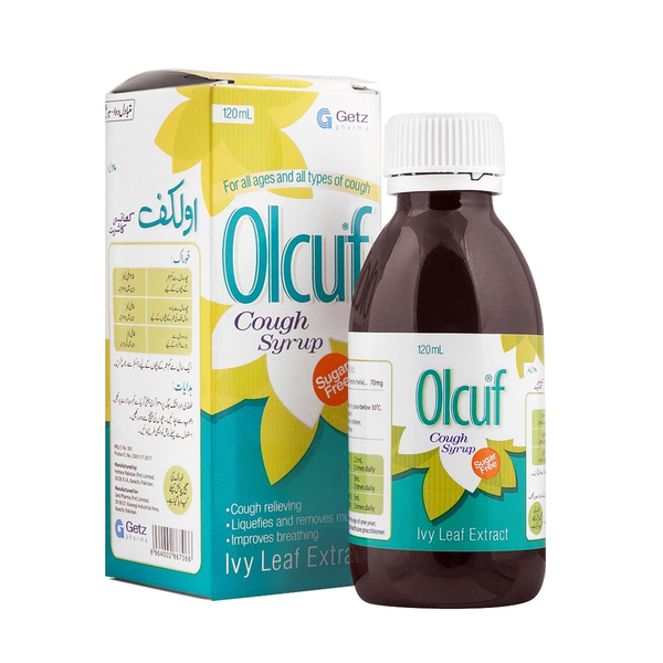 Olcuf Cough Syrup, 120ml - Getz Pharma