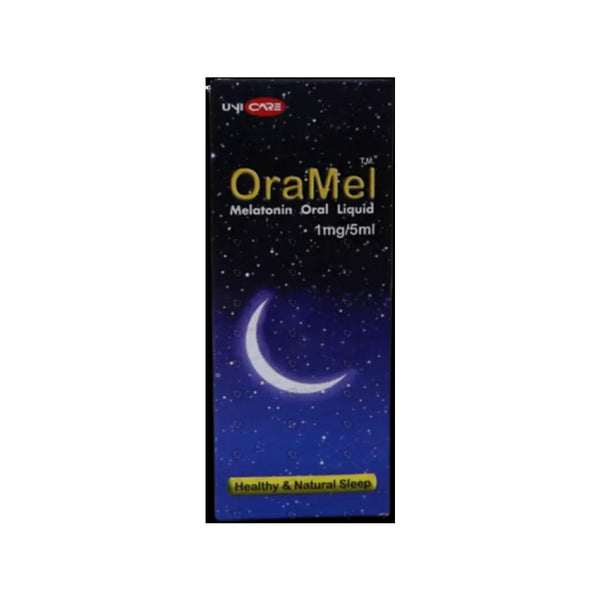 Oramel Melatonin Oral Liquid 1mg/5ml, 60ml - UniCare