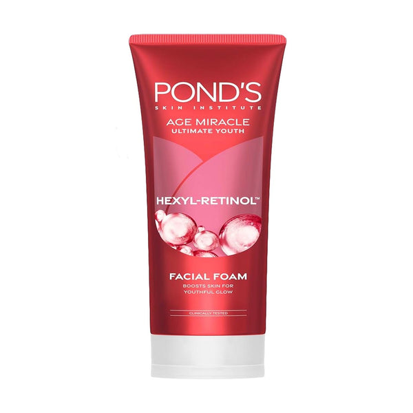 Pond's Age Miracle Ultimate Youth Hexyl-Retinol Facial Foam, 90g