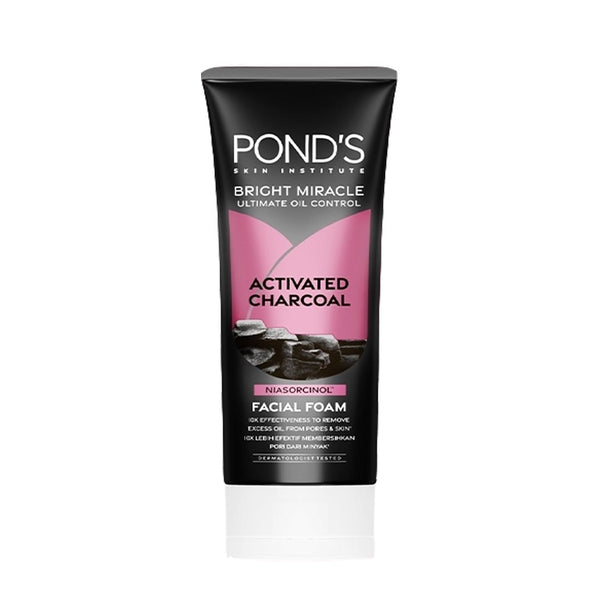 Pond's Bright Miracle Activated Charcoal Facial Foam, 50g