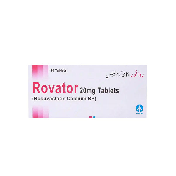 Rovator Tablets 20mg, 10 Ct - ATCO