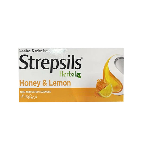 Strepsils Herbal Honey & Lemon Lozenges, 6 Ct