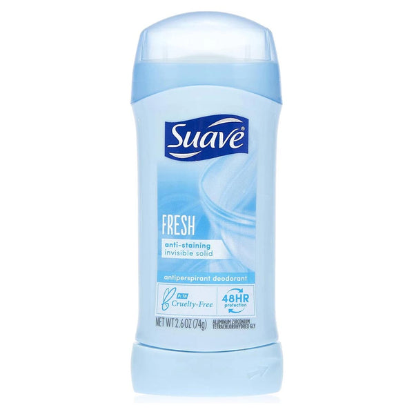 Suave Fresh Anti-Staining Invisible Solid Deodorant Stick, 74g