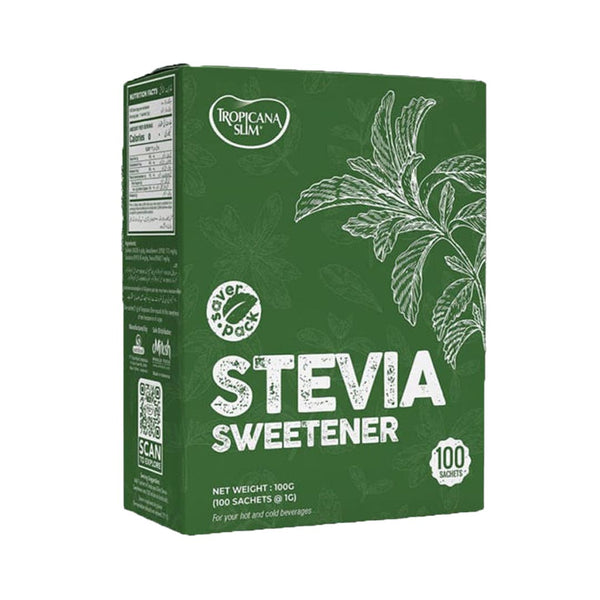 Tropicana Slim Stevia Sweetener Sachet, 100 Ct