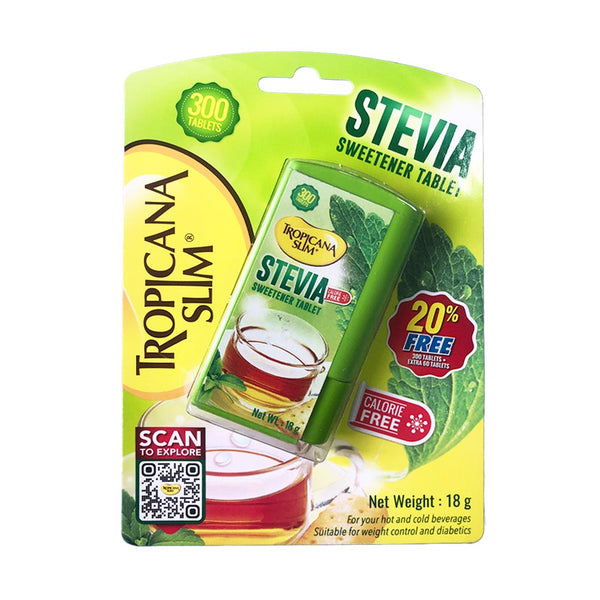 Tropicana Slim Stevia Sweetener Tablets, 300 Ct